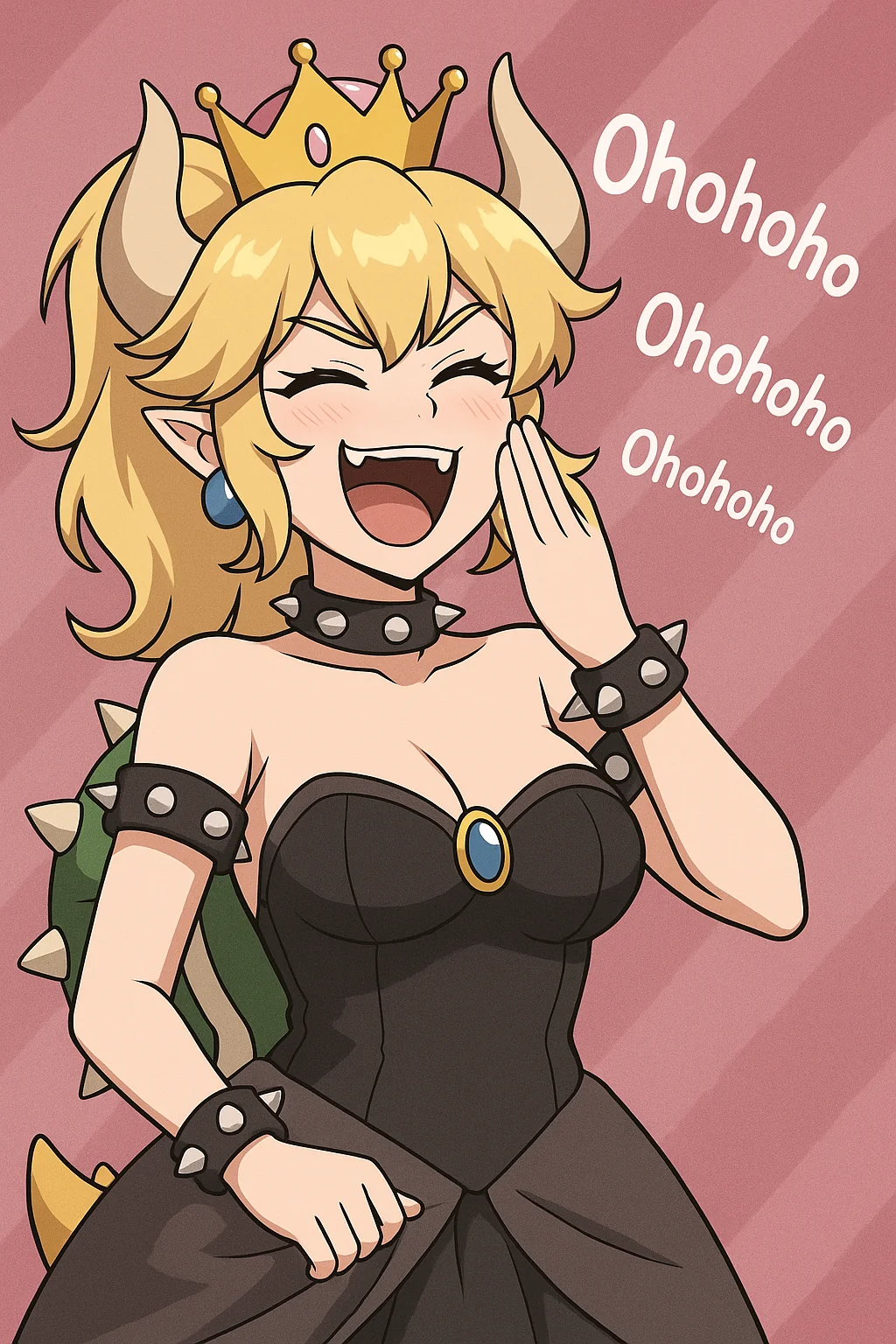 Bowsette doing that anime Ritch girl laugh. picture 1 of 1