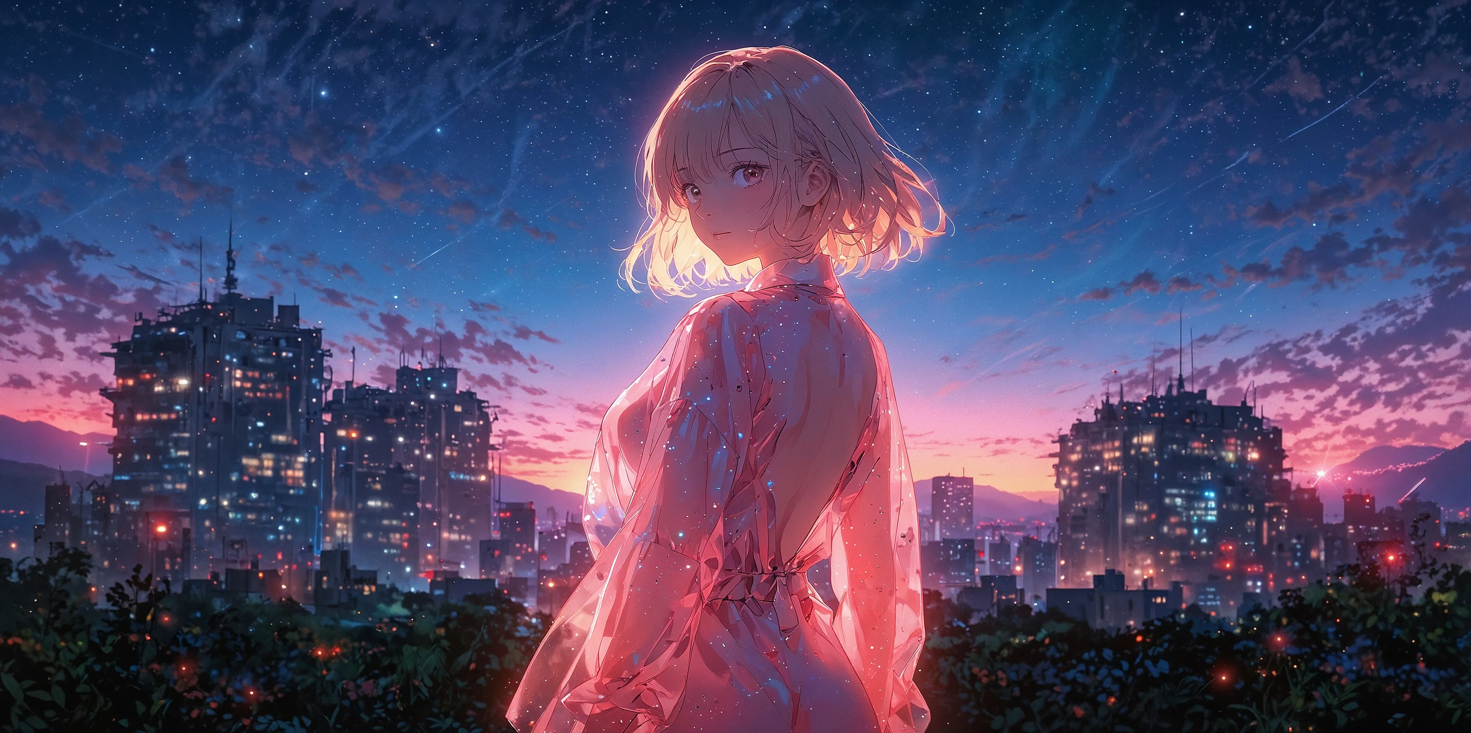 I like the combination of twilight, epic city views and mountains, and attractive people. Just a vibe, I guess. picture 2 of 4