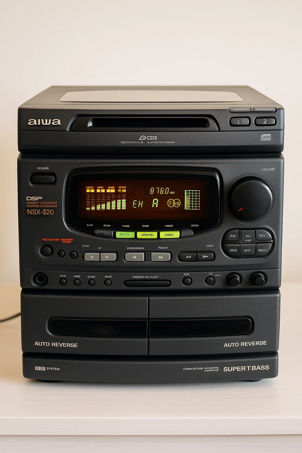 Generated a realistic Aiwa stereo systems from the 90s picture 1 of 1