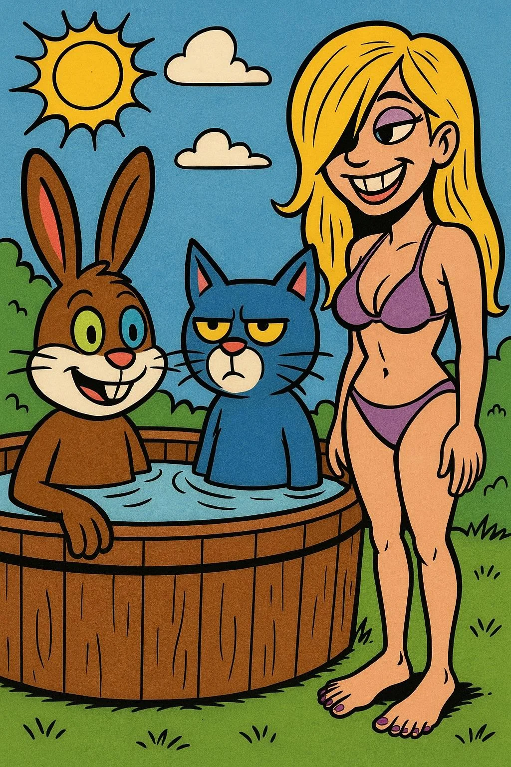Ms. Ma’am Hot Tub Scene [Galaxy AI]. picture 3 of 4