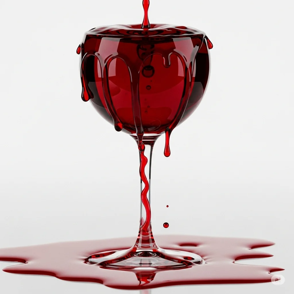Overflowing Wine Glass picture 1 of 1