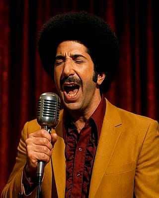 Ross Geller as a soul singer. You've heard of Sausage Roll, here's Rossage Soul.'