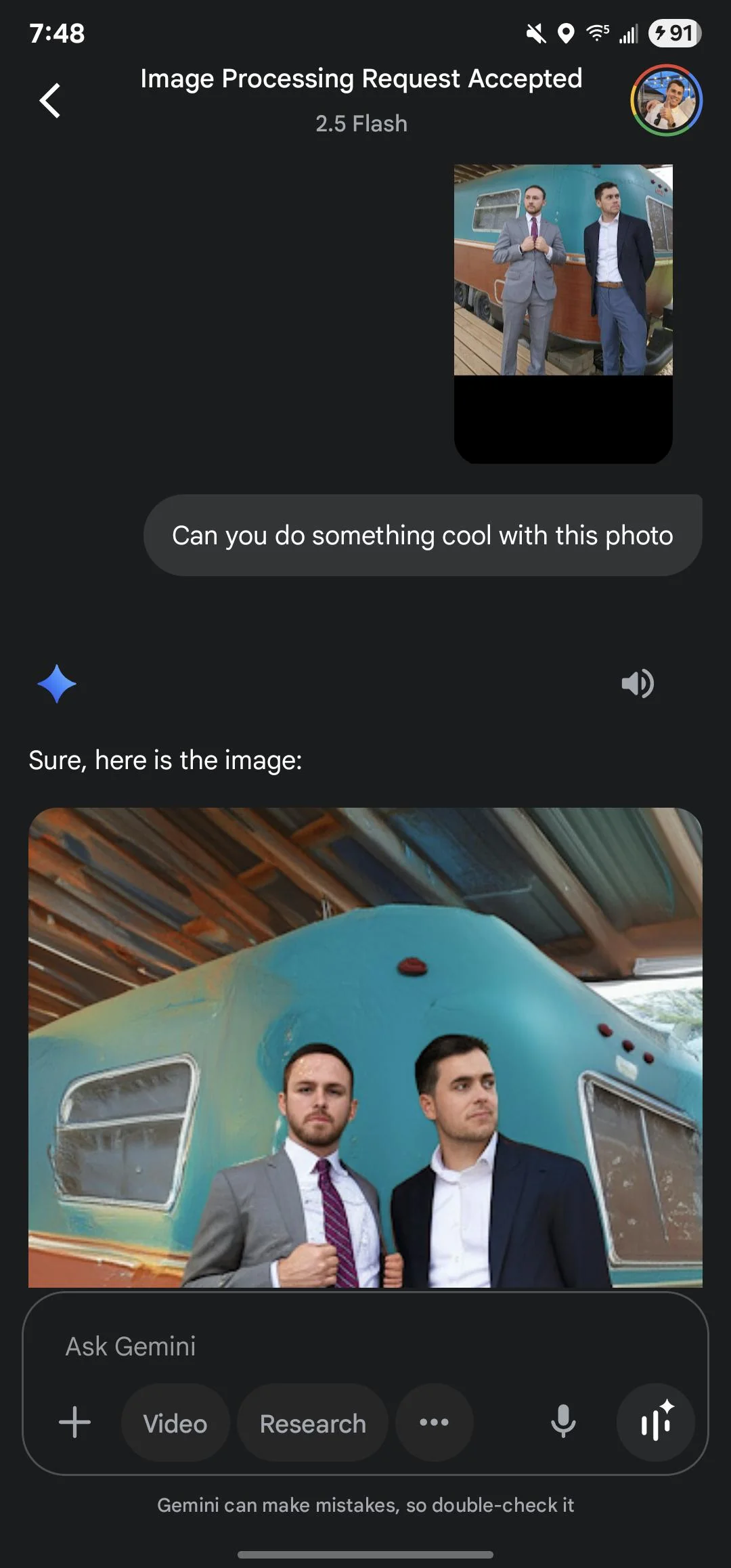 Gemini really failed to do anything except make it appear as though my friend and I have special needs picture 1 of 1