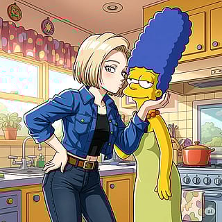 Guess who visited Marge today?'
