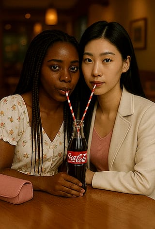 Sharing a Bottle of Coke'