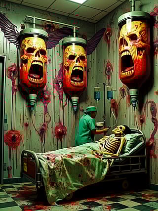 Check out this creepy horror scene!👻'