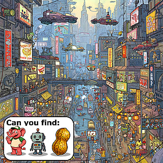 Cyberpunk cityscape'