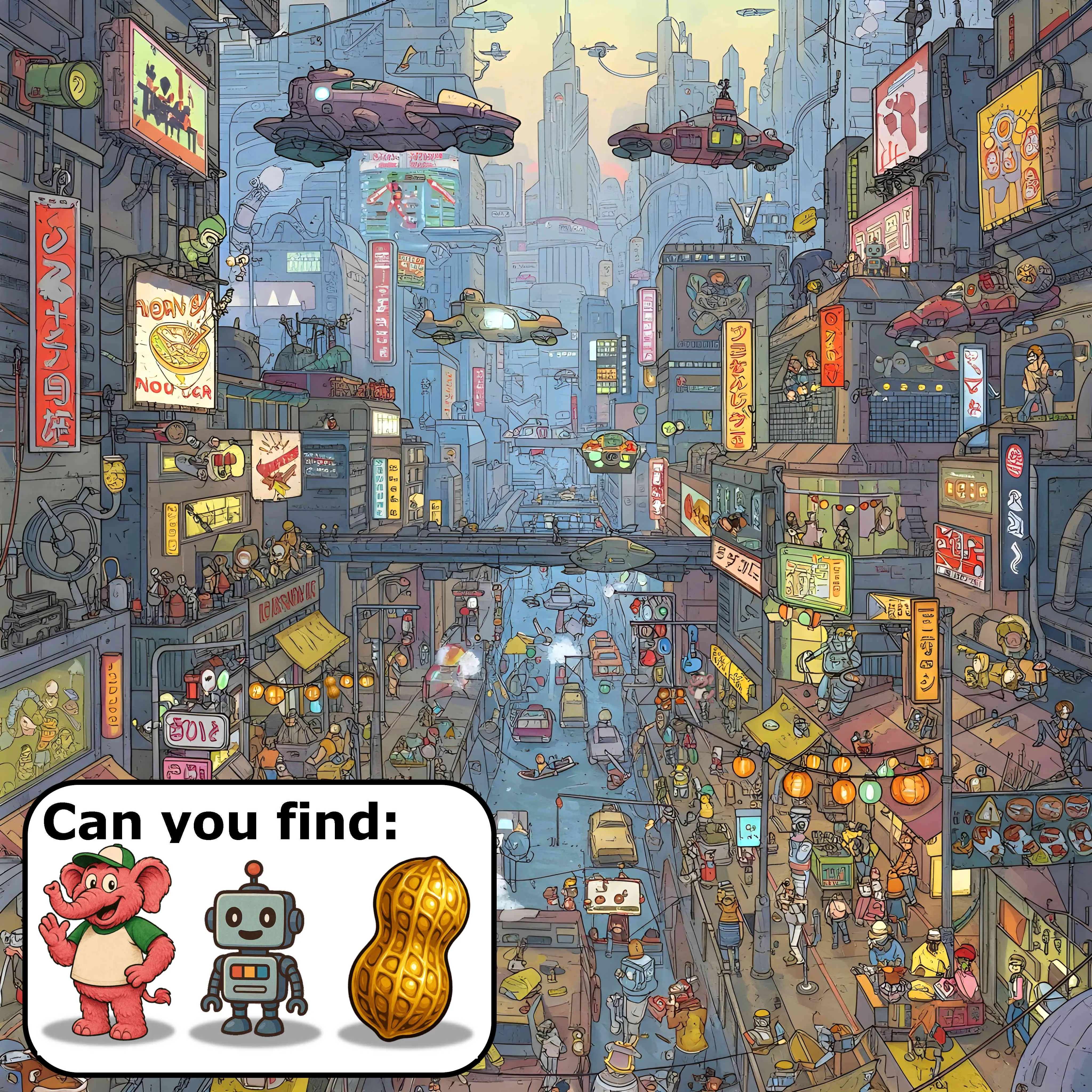 Cyberpunk cityscape picture 1 of 1