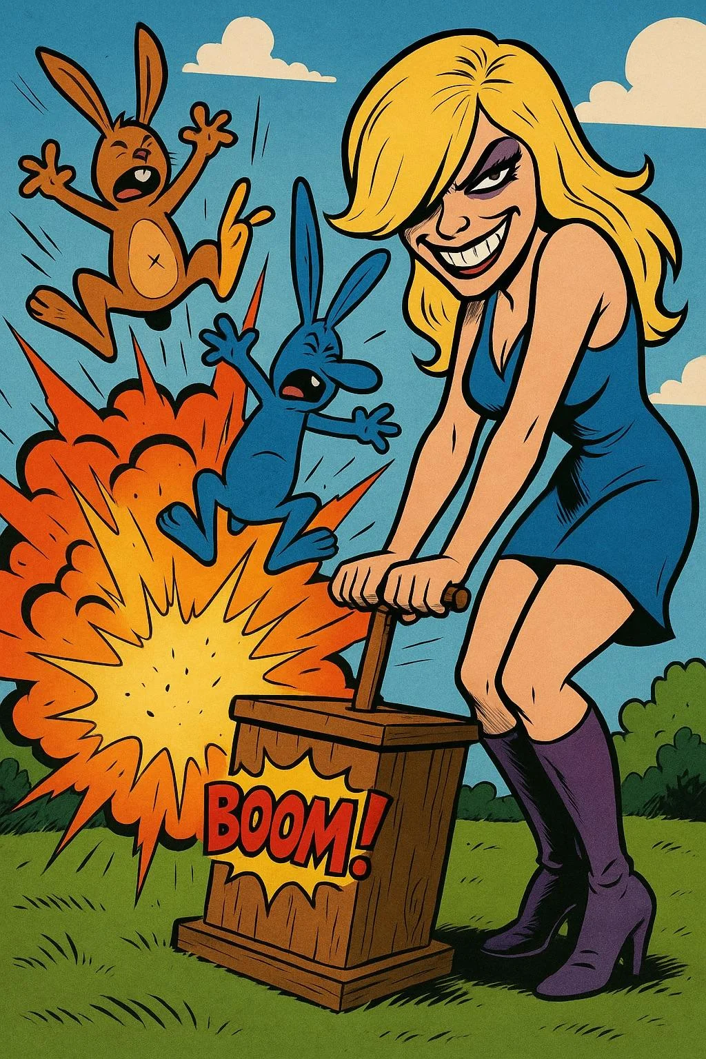 Ms. Ma’am Massage, House Cannon, Anvil Dummy and Explosion Scenes In Various Styles [Galaxy AI]. picture 4 of 20