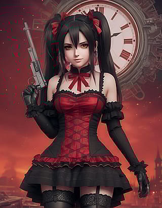I felt like making my anime waifu (made with Moescape)'