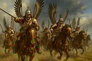 Winged hussars attack'
