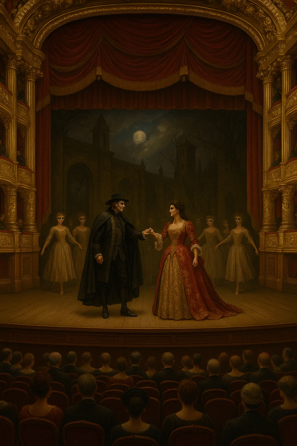 Christine and the Phantom Performing Past the Point of No Return in Don Juan Triumphant – Palais Garnier, 1881 picture 1 of 2