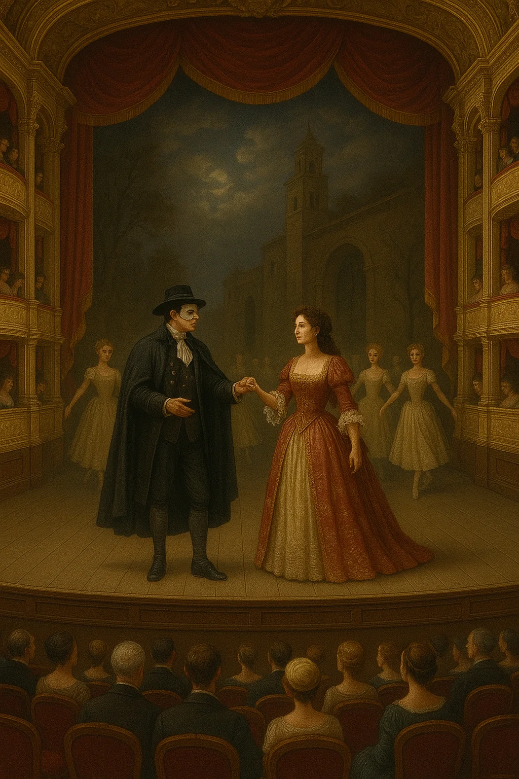 Christine and the Phantom Performing Past the Point of No Return in Don Juan Triumphant – Palais Garnier, 1881 picture 2 of 2
