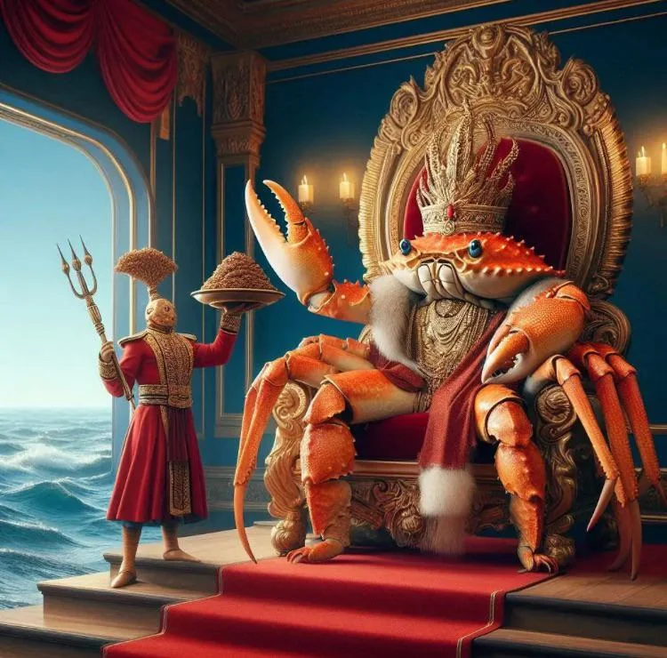 King Crab doesnt want crap served to him. picture 1 of 1