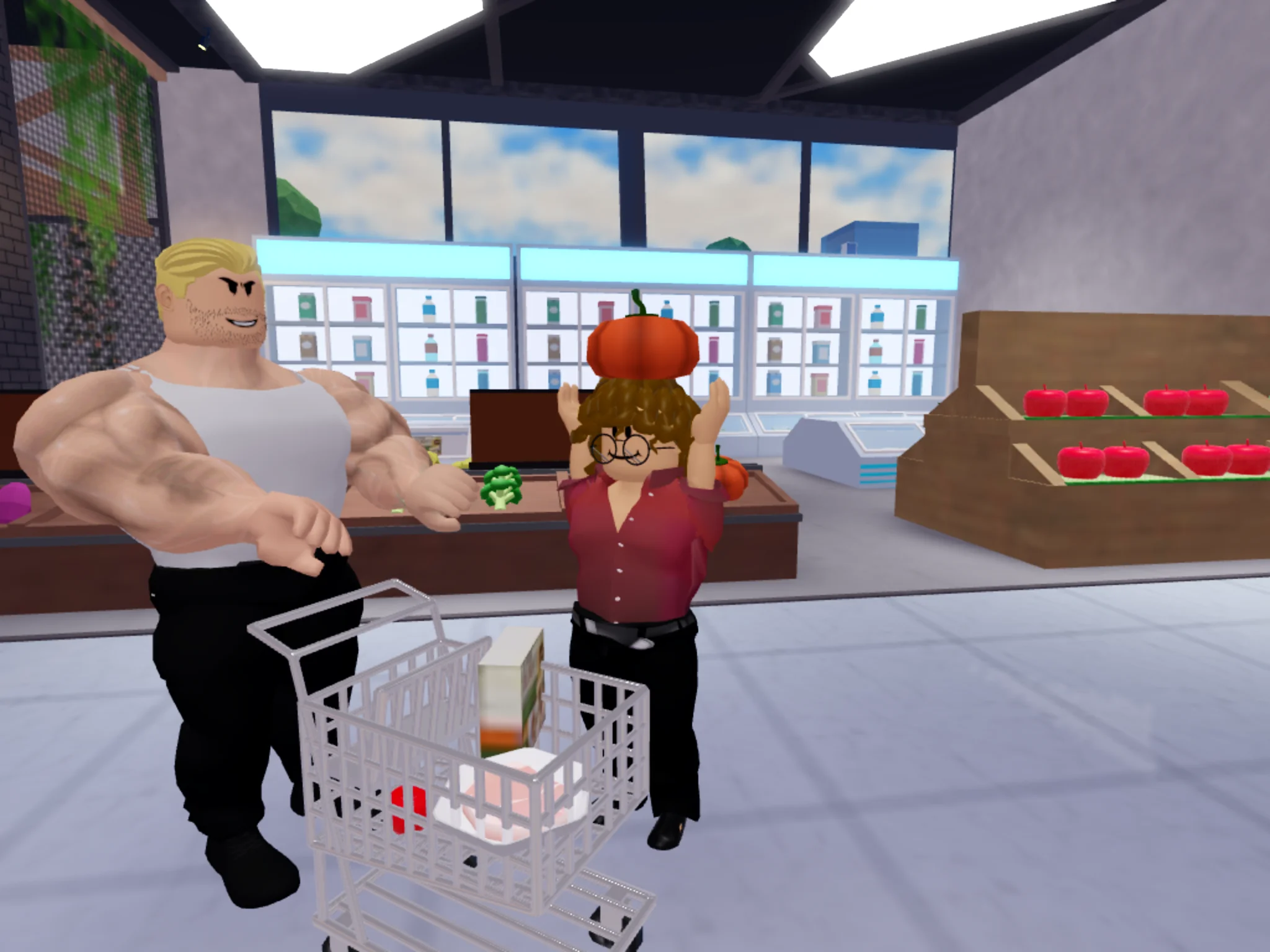 Turning a Roblox screenshot into a cartoon picture 2 of 2