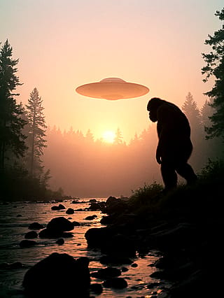 Getting Bigfoot and a UFO in the same shot. How much would that photo be worth?'