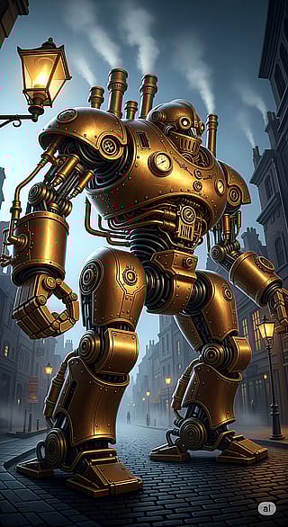 Steampunk robot-1'