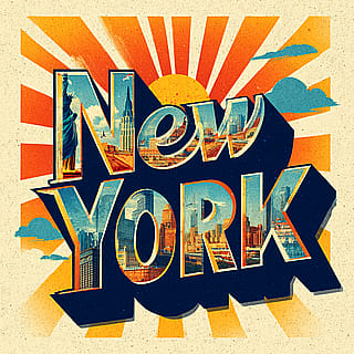 vintage postcard text'