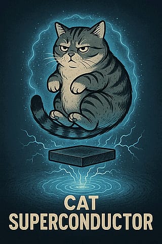 Create image of „Cat superconductor“.'