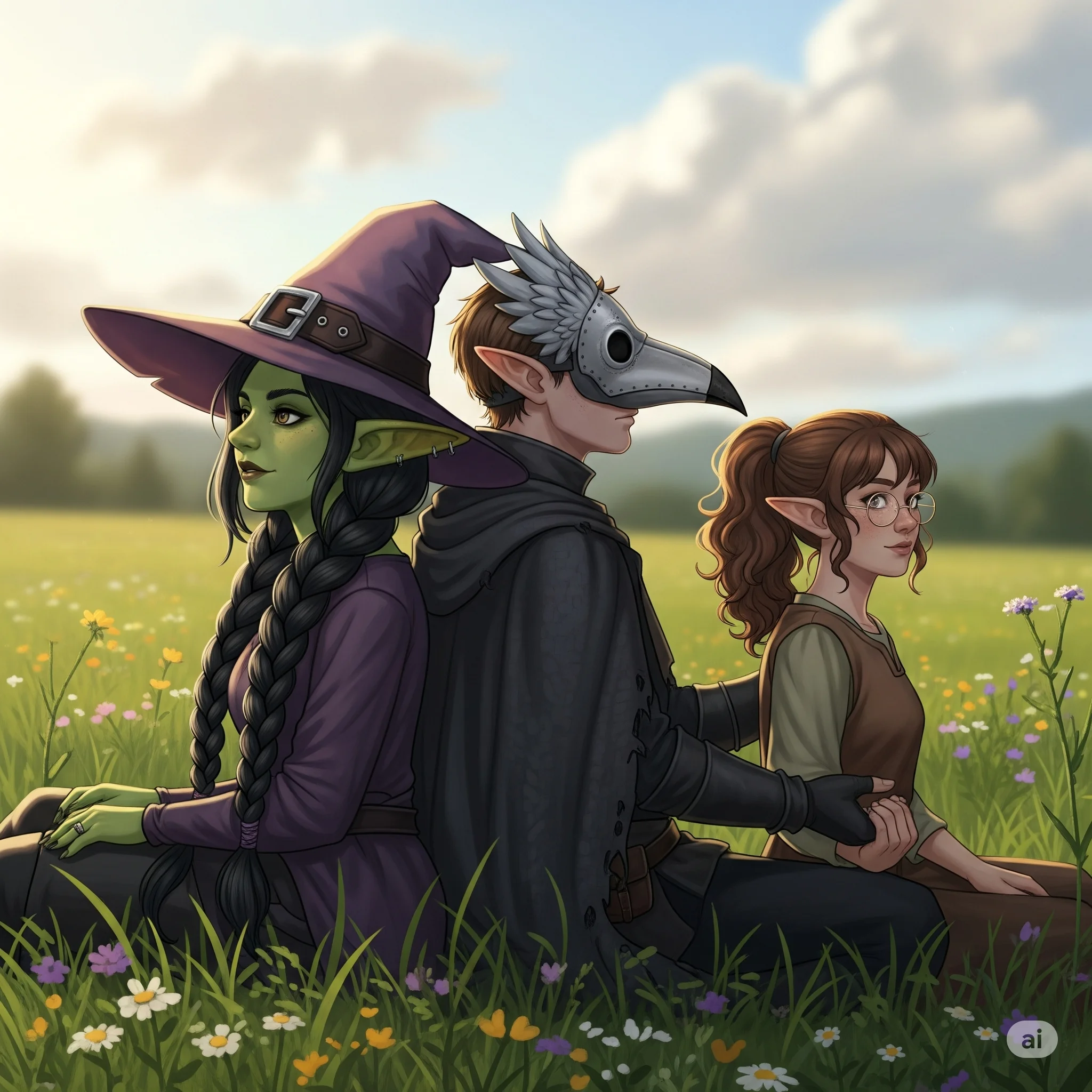 My spouse and our friend, re-imagined. picture 1 of 1