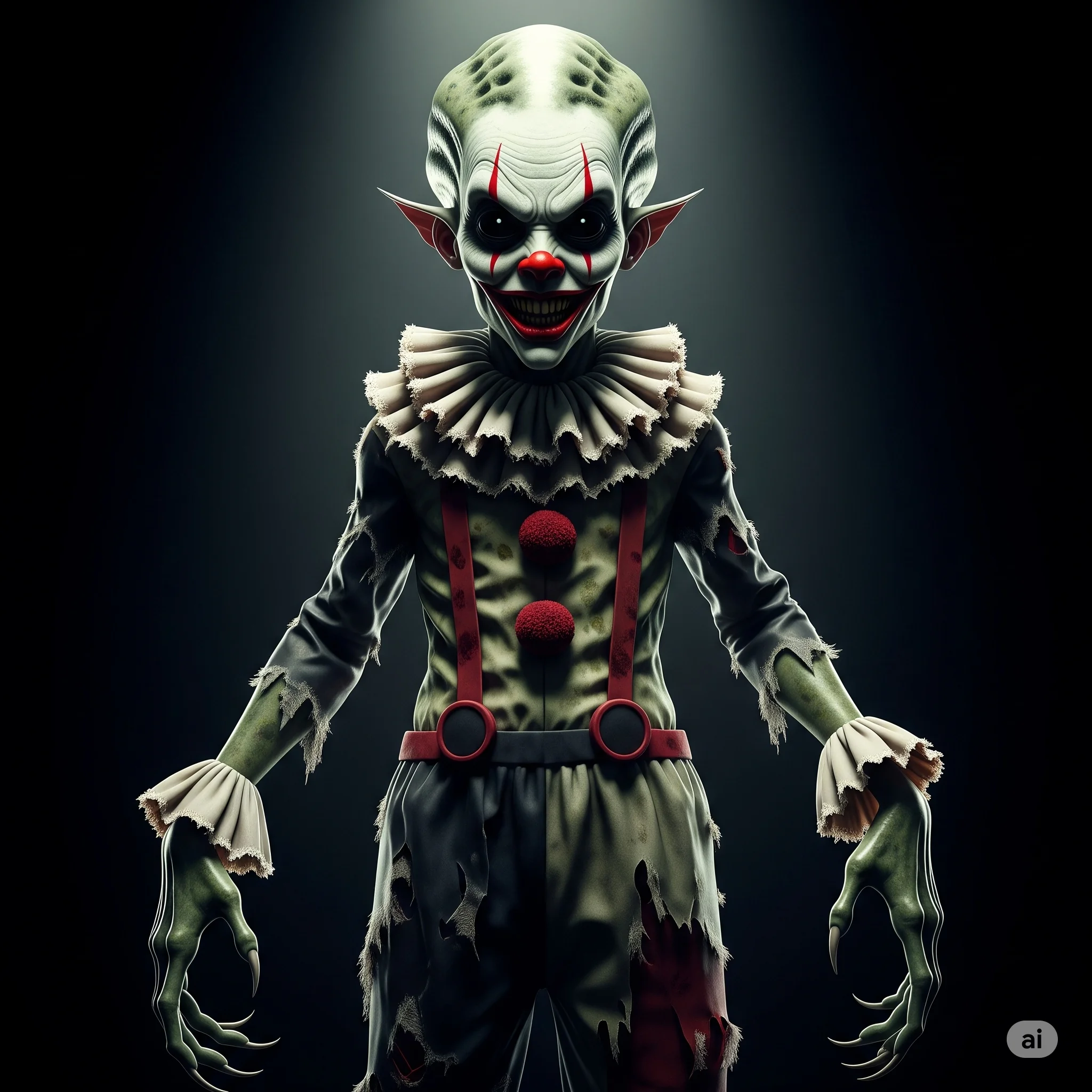 alien clown by AI picture 1 of 1