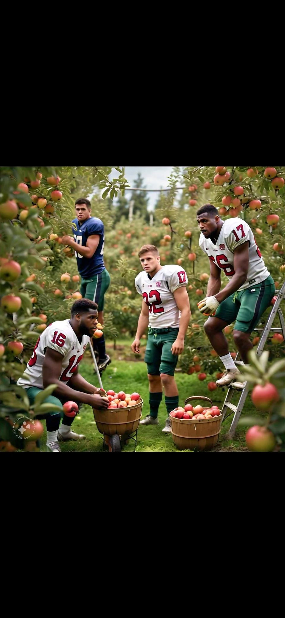 Football players in autumn picture 1 of 6