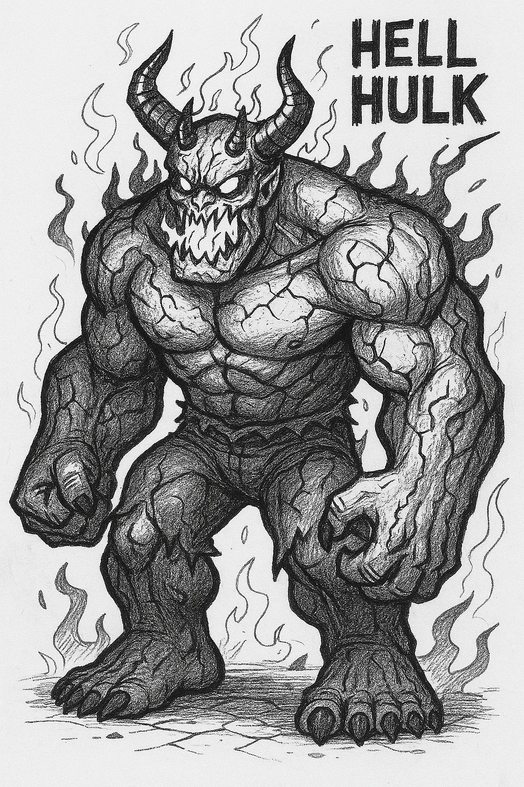 Hazbin hotel OC: Lucian Wrathmore (HELL HULK) picture 2 of 2