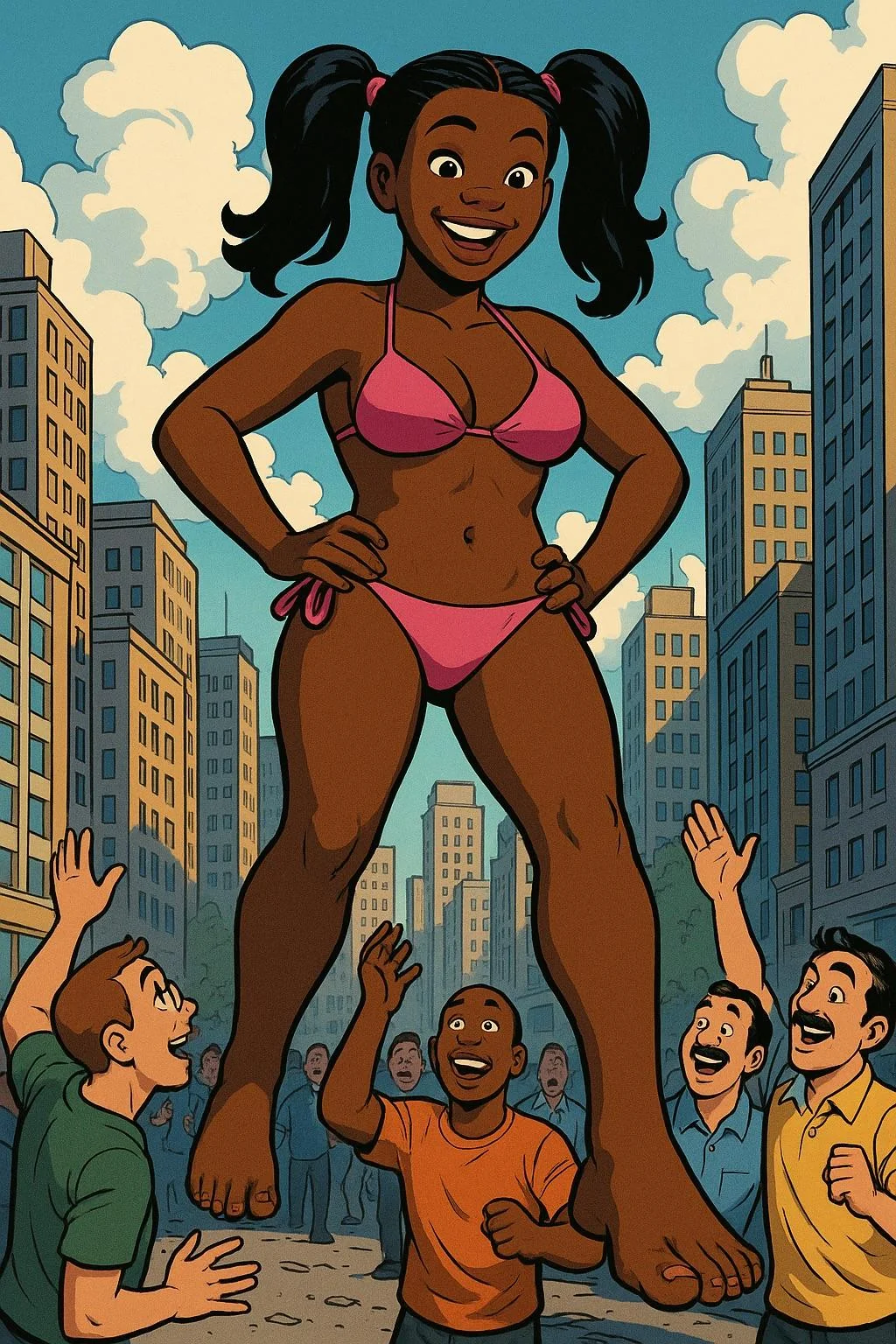 Comic Book Pixar Crush And Ms. Greenhair [Galaxy AI]. picture 5 of 7