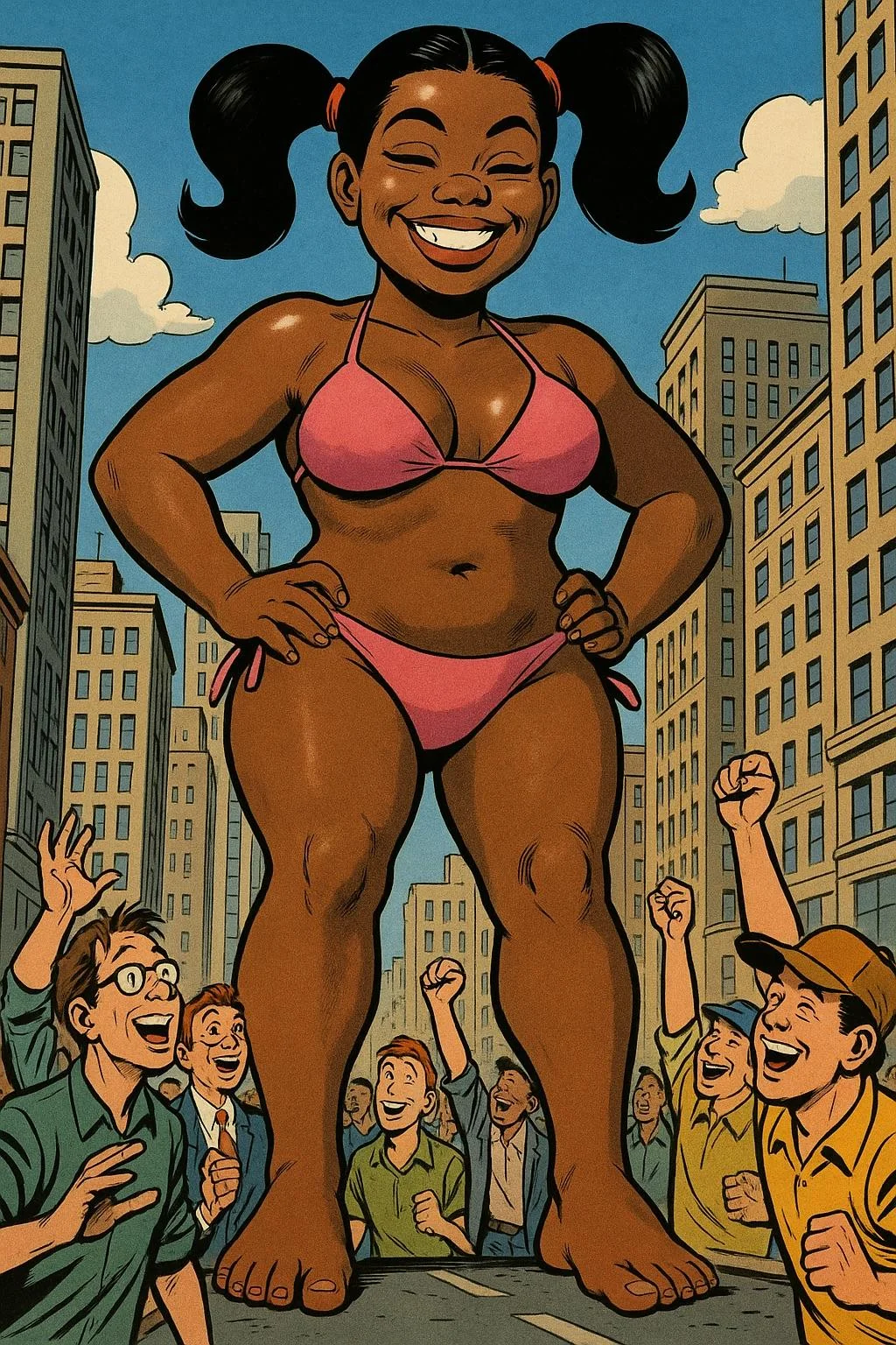 Comic Book Pixar Crush And Ms. Greenhair [Galaxy AI]. picture 7 of 7