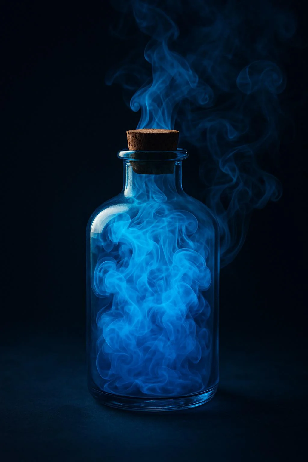 Captured a Bottle of Enchanted Blue Smoke – What Do You Think It Holds? picture 1 of 1