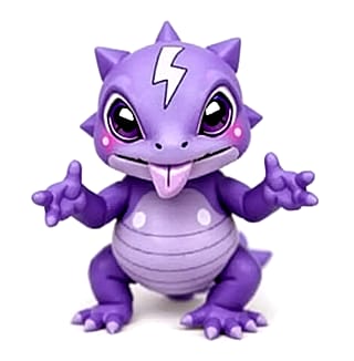 Took some inspiration from the pokemob toxel with making cartoonish baby lizards'