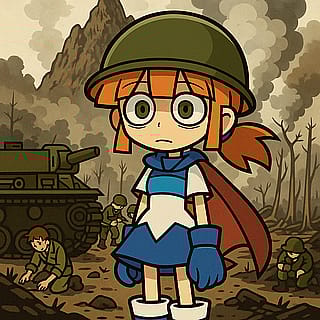 Arle Nadja thousand year yard stare'