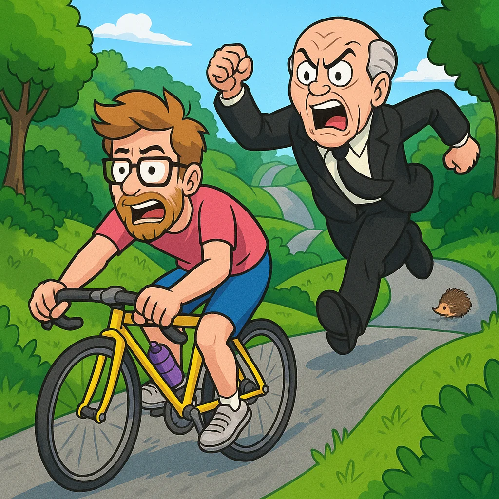 Jack Chick chasing Adam Conover? picture 1 of 1
