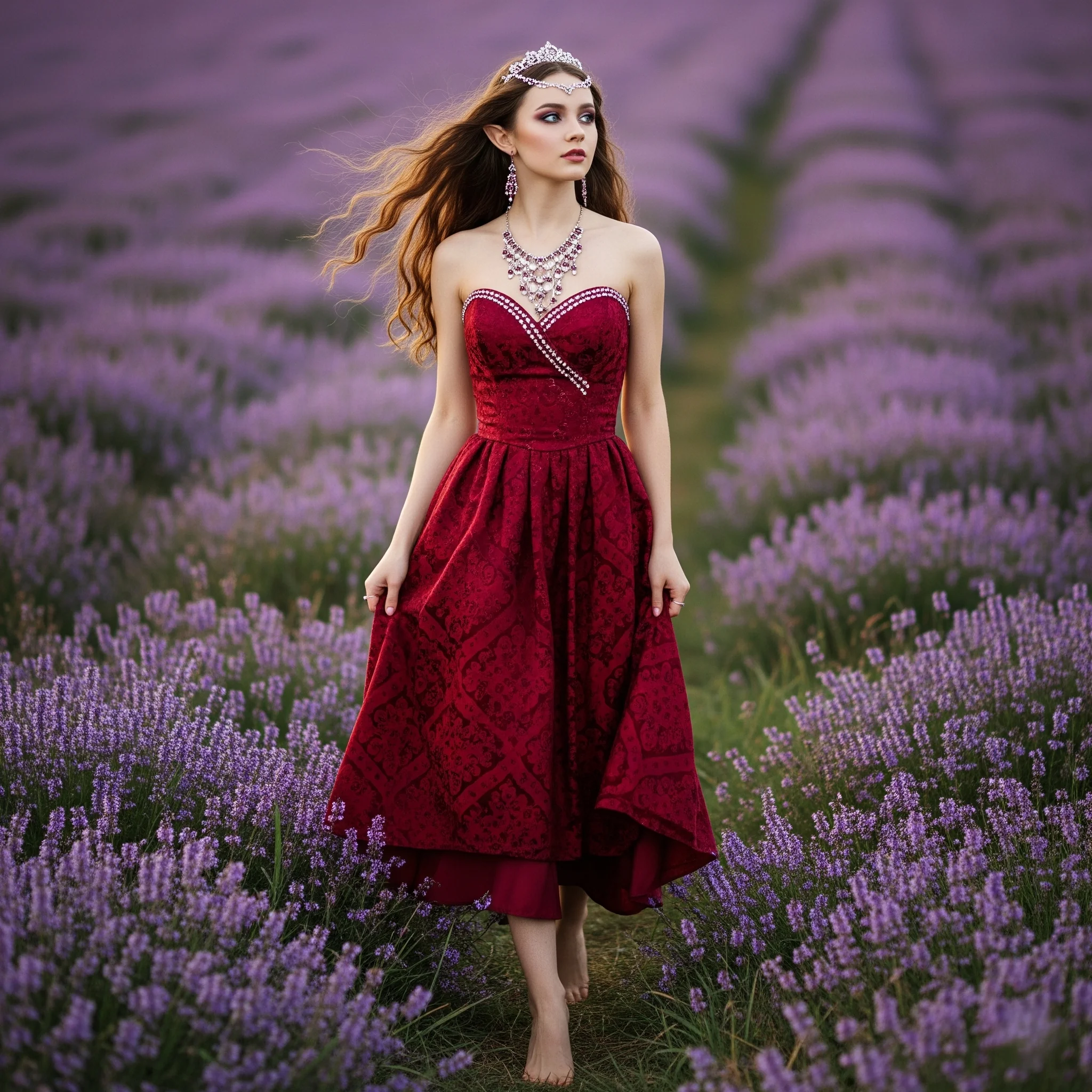 Elf in a red dress picture 1 of 3