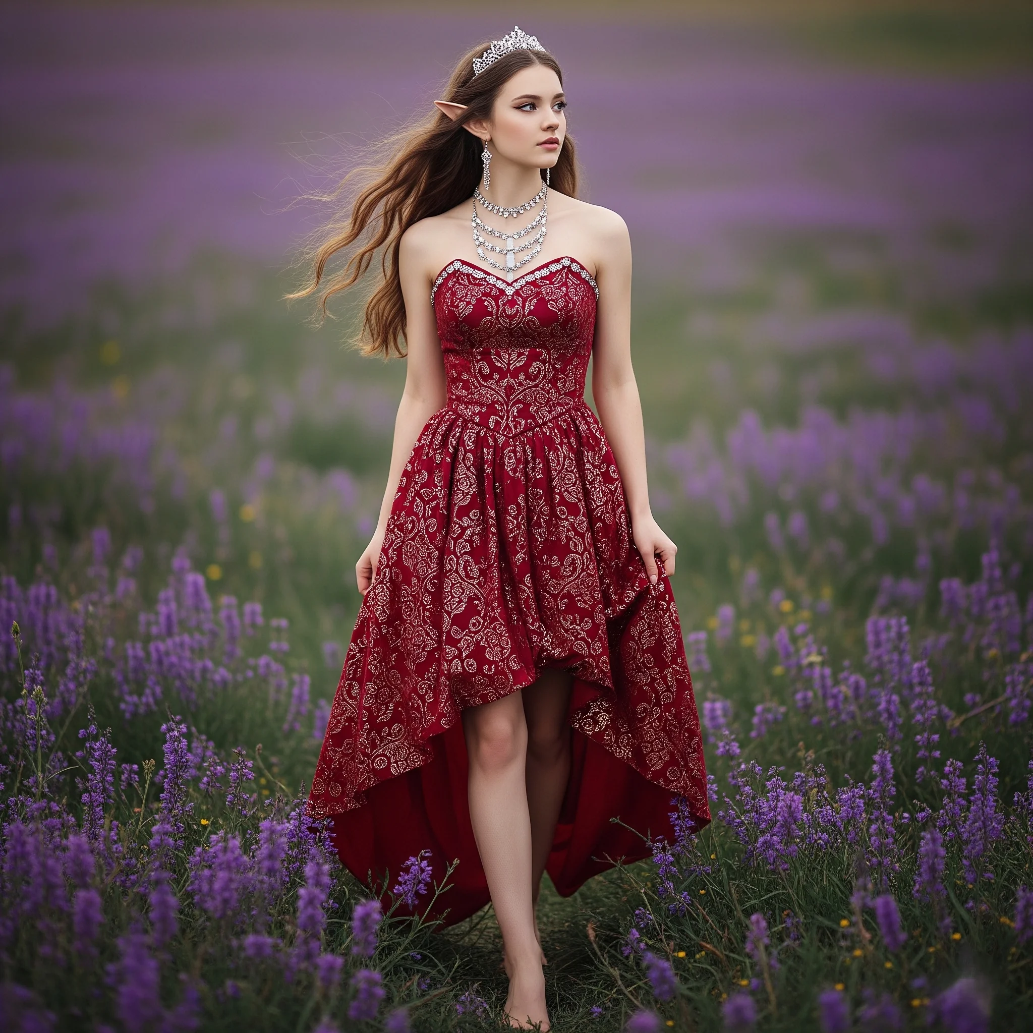 Elf in a red dress picture 2 of 3