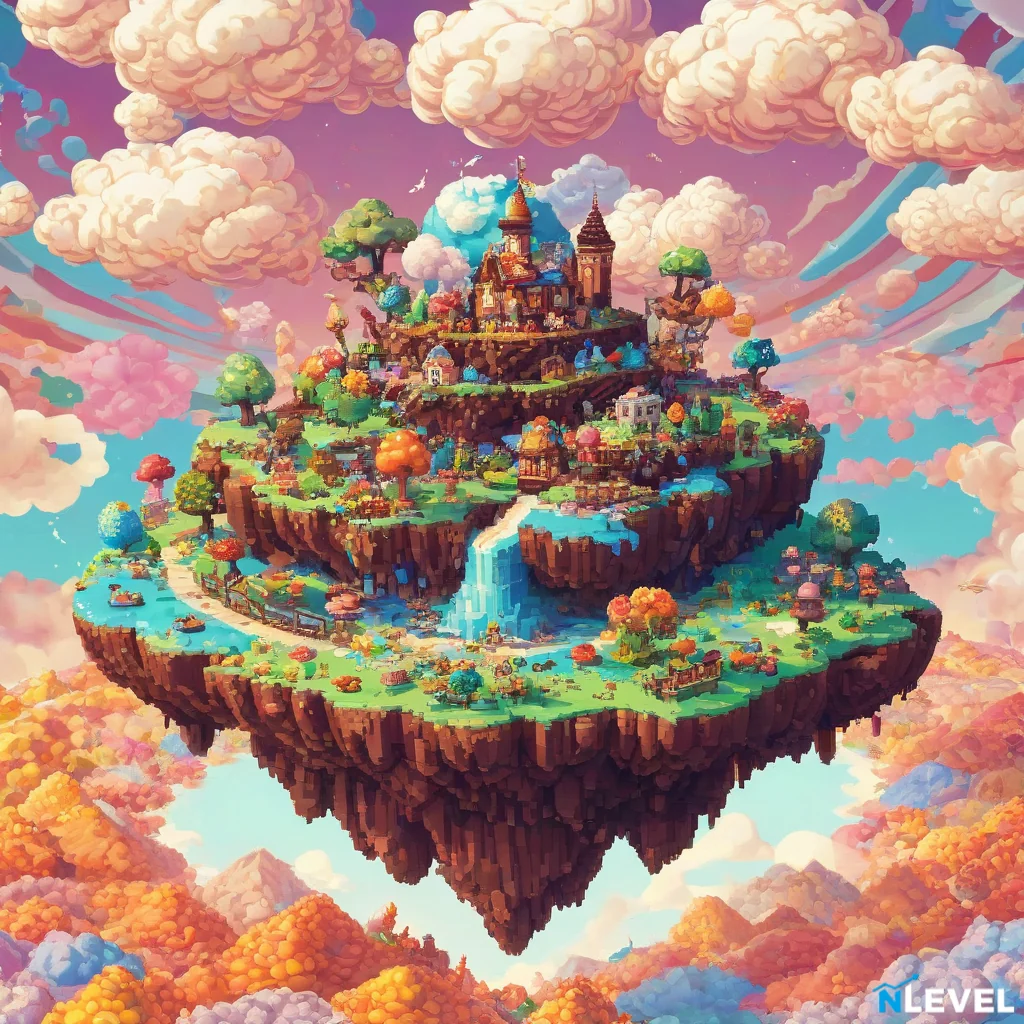 Colorful floating island picture 1 of 1