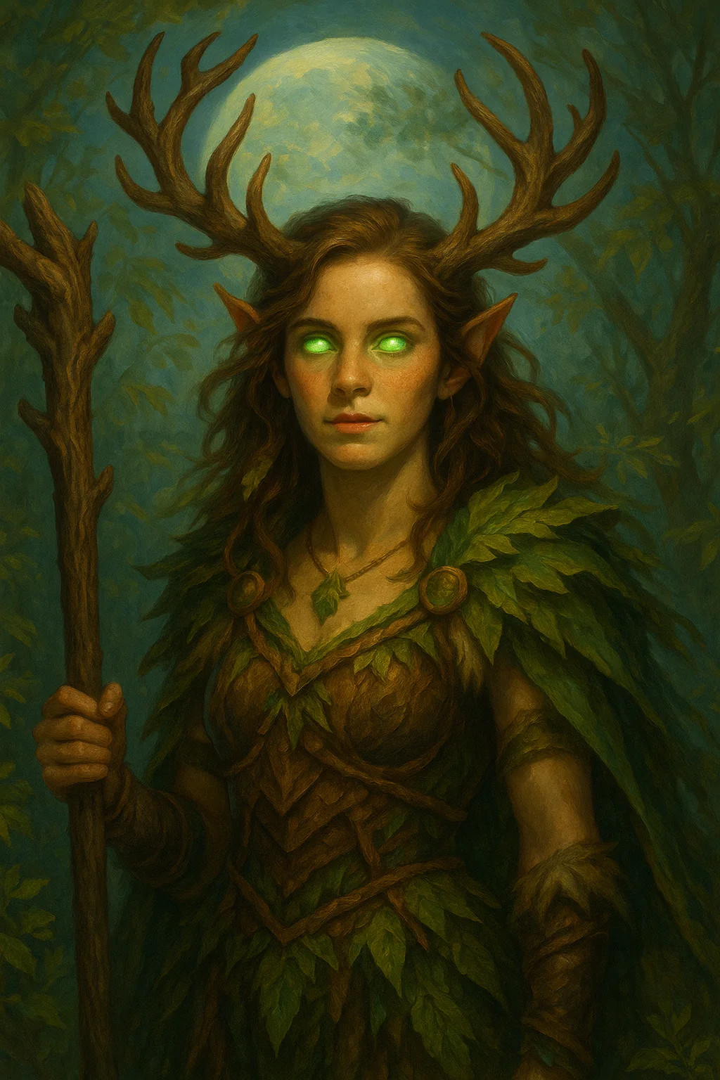 You ever going into a trance and generate a whole series of images for literally no reason and with no end goal? Anyway, here's Emma Watson as all the World of Warcraft classes. Because... because. picture 1 of 13
