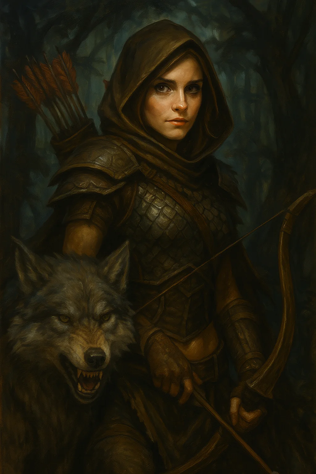You ever going into a trance and generate a whole series of images for literally no reason and with no end goal? Anyway, here's Emma Watson as all the World of Warcraft classes. Because... because. picture 2 of 13