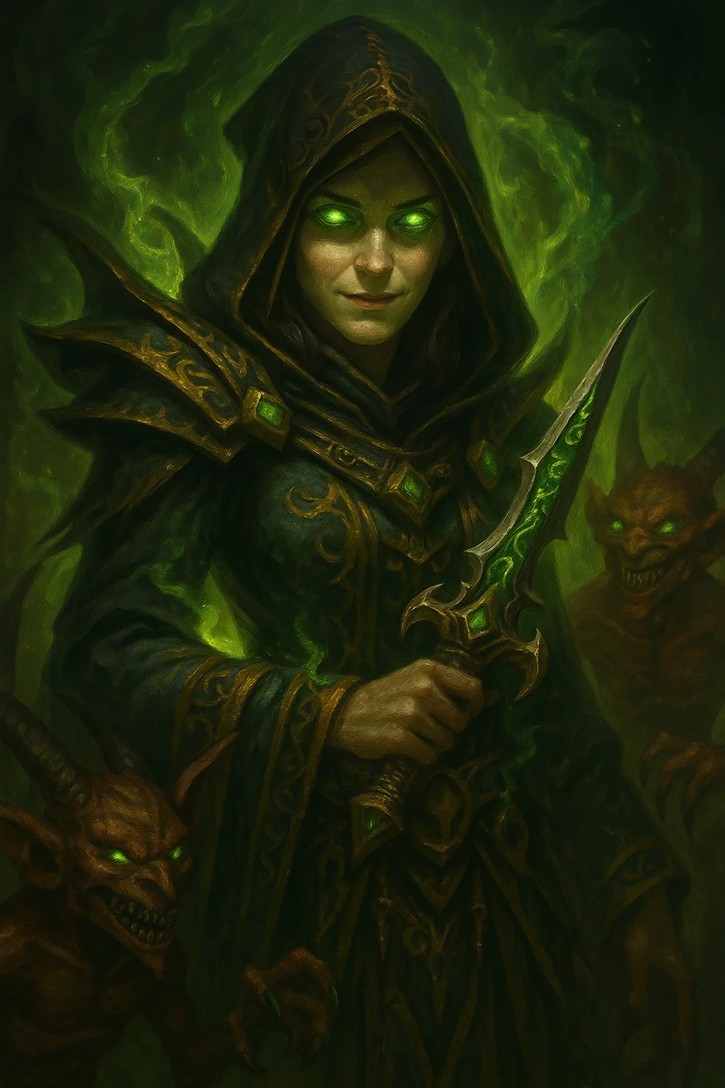You ever going into a trance and generate a whole series of images for literally no reason and with no end goal? Anyway, here's Emma Watson as all the World of Warcraft classes. Because... because. picture 3 of 13