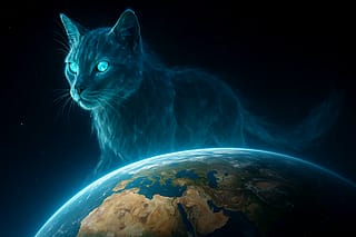 Guardian Cats of the solar system (even Pluto)'