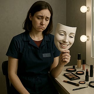 Putting 'my face' on for the day'
