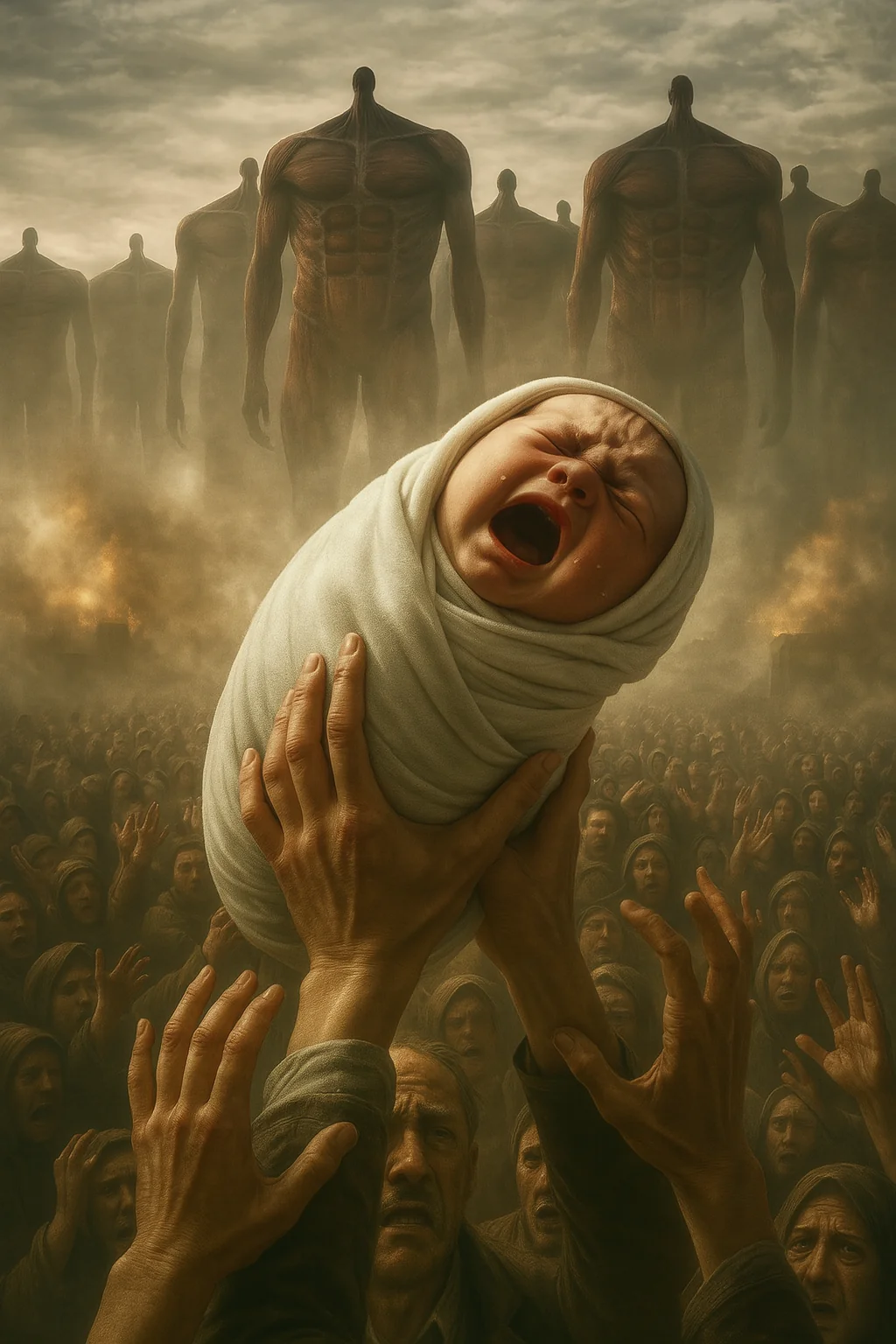Attack on Titan manga panels transformed into photorealistic images with AI picture 1 of 8