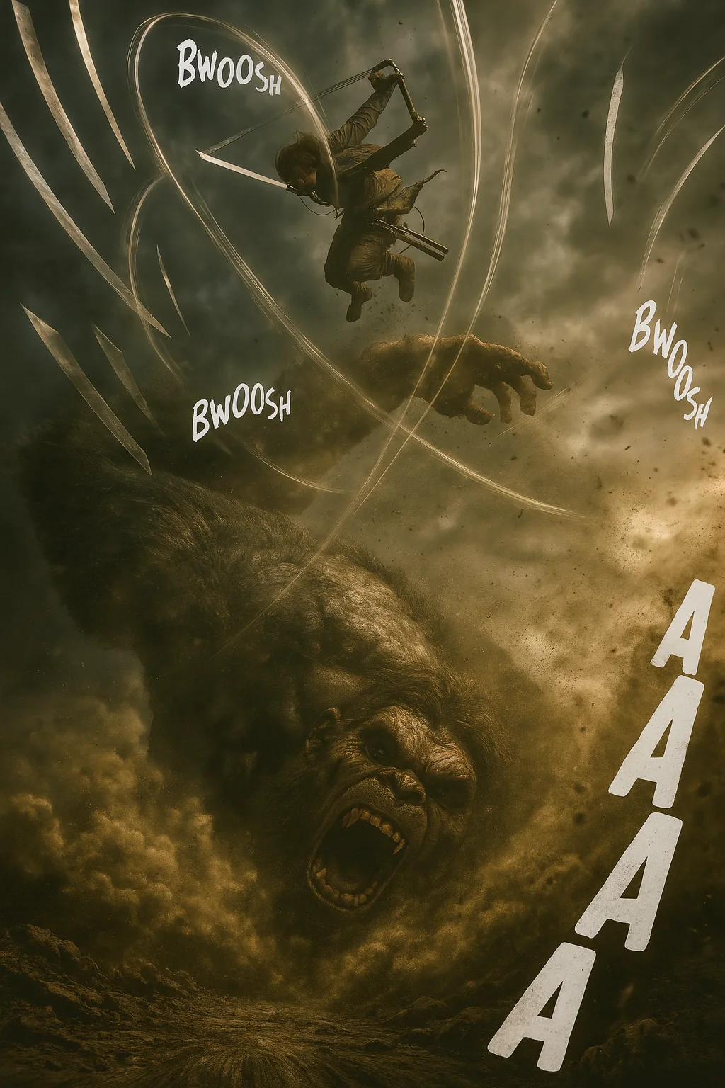 Attack on Titan manga panels transformed into photorealistic images with AI picture 3 of 8