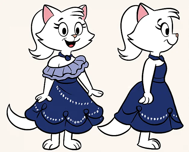 Had ChatGPT turn my OC Krystal into Hannah-Barbera style picture 1 of 2