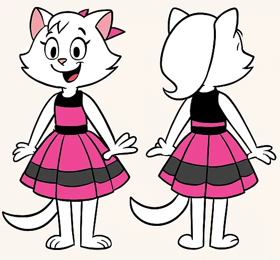 Had ChatGPT turn my OC Krystal into Hannah-Barbera style picture 2 of 2