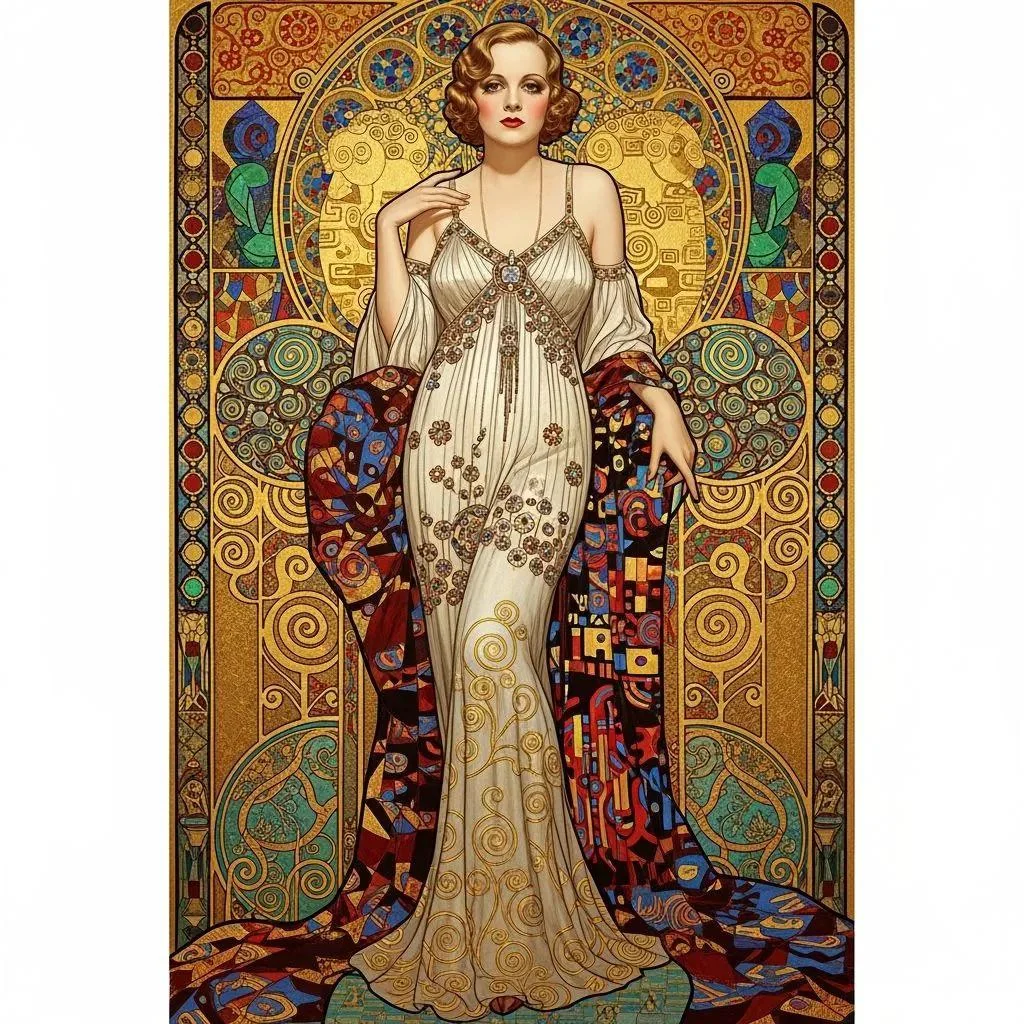 30’s Actress Art Deco picture 1 of 1