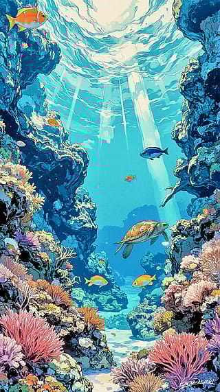 One Breath of Tropical Blue / Phone Wallpaper Archives'