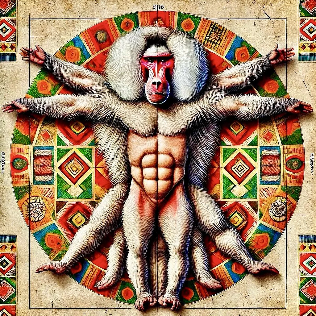 The Vitruvian Baboon picture 1 of 1