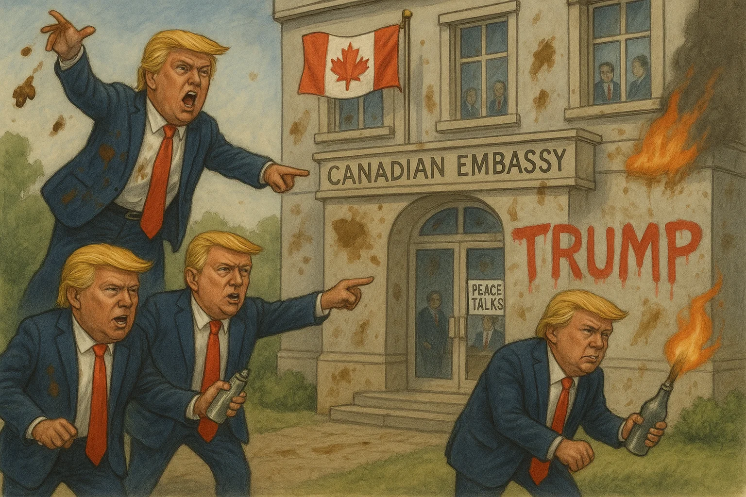 The Trumps of the Serengeti Attack Canadian Diplomats picture 1 of 1