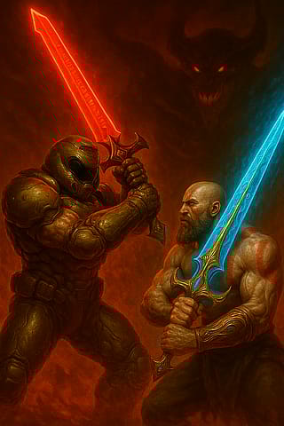 Doomguy vs Kratos.....Who would win?'